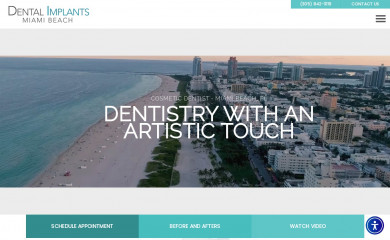 dentalimplantsmiamibeach.com screenshot