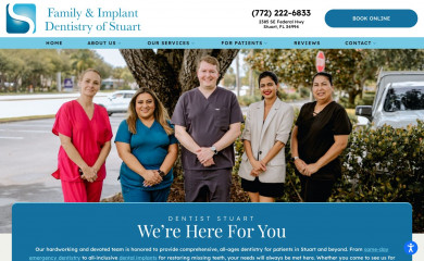 dentalimplantstuart.com screenshot