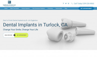 dentalimplantsturlockca.com screenshot