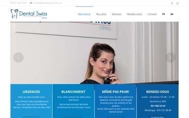 http://dentalswiss-clinics.ch screenshot