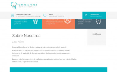 dentaltorrasperez.com screenshot