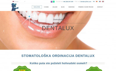 dentalux.rs screenshot