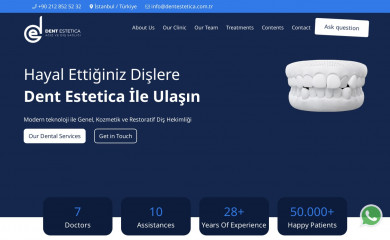 dentestetica.com.tr screenshot