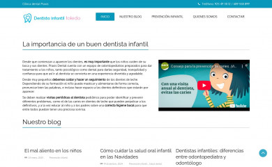 dentistainfantiltoledo.com screenshot