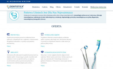 dentistica.pl screenshot