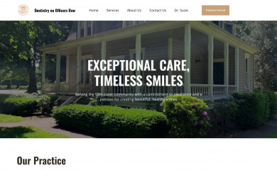 dentistryonofficersrow.com screenshot