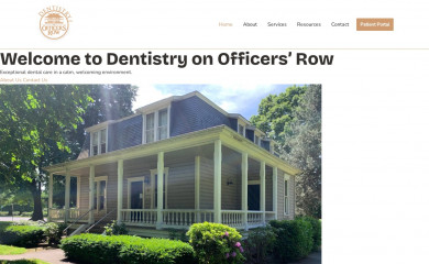 dentistryonofficersrow.com screenshot