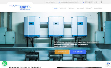 dentselectrical.co.za screenshot