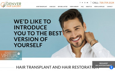 denverhairsurgery.com screenshot