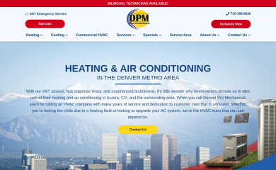 denverpromechanical.com screenshot