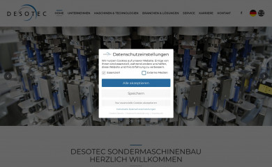 desotec.de screenshot