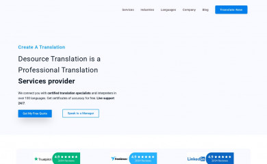 desourcetranslation.com screenshot