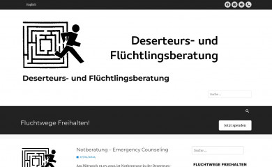 deserteursberatung.at screenshot