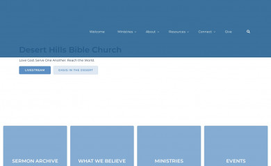 deserthillschurch.com screenshot