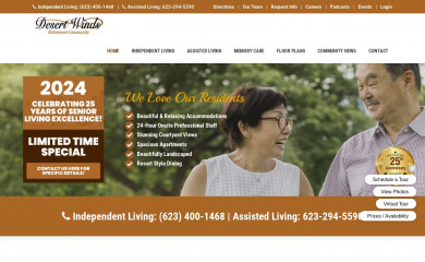 desertwindsretirement.com screenshot