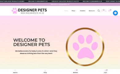 designerpets.co.uk screenshot