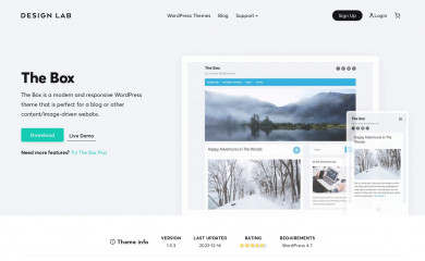 https://www.designlabthemes.com/the-box-wordpress-theme/ screenshot