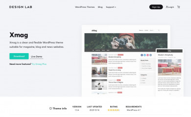 http://www.designlabthemes.com/xmag-wordpress-theme/ screenshot