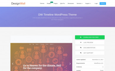 http://www.designwall.com/wordpress/themes/dw-timeline/ screenshot