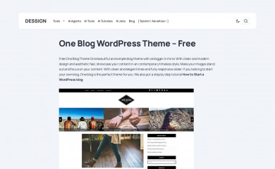 http://dessign.net/oneblog-theme screenshot
