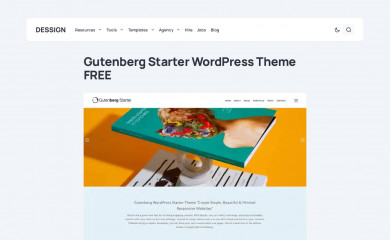Gutenberg Starter WordPress Theme Free screenshot