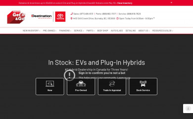 destinationtoyota.ca screenshot