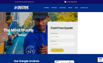 destinymoving.com screenshot