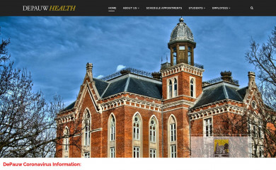depauwhealth.org screenshot