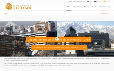 departamentoslosleones.cl screenshot