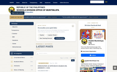 deped-muntinlupa.com screenshot