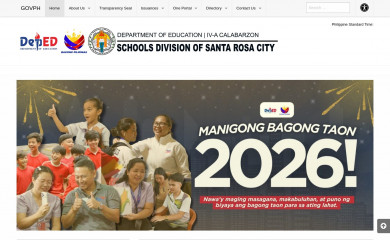 depedsantarosa.ph screenshot