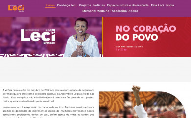deputadalecibrandao.com.br screenshot