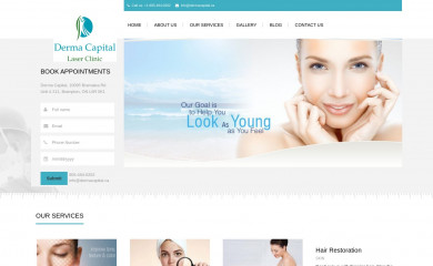 dermacapital.ca screenshot