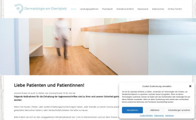 dermatologie-am-ebertplatz.de screenshot