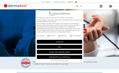 dermatest.com screenshot