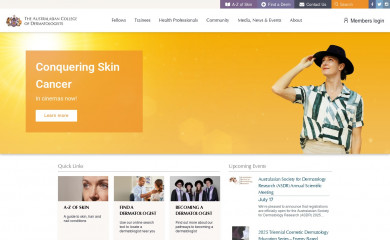 dermcoll.edu.au screenshot