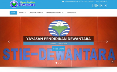 dewantara.ac.id screenshot