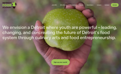 detroitfoodacademy.org screenshot