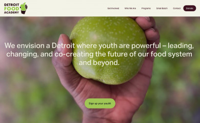 detroitfoodacademy.org screenshot