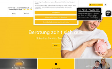 deutsche-lohnsteuerhilfe-ev.de screenshot