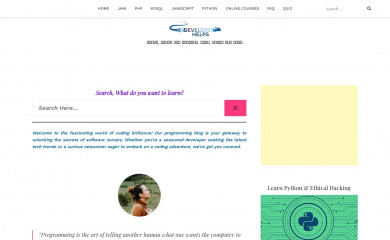 developerhelps.com screenshot