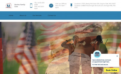 devinefamilymed.com screenshot