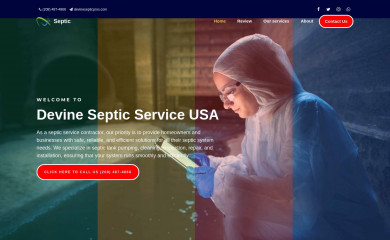 devinesepticpros.com screenshot