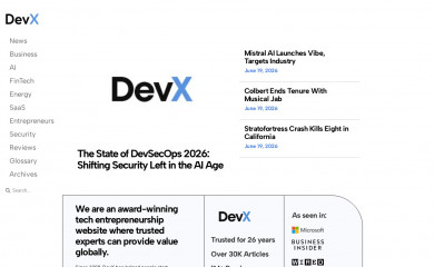 https://devx.com screenshot