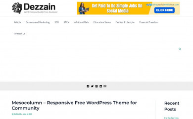 http://www.dezzain.com/wordpress-themes/mesocolumn/ screenshot