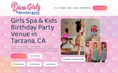 dgabkidsparties.com screenshot