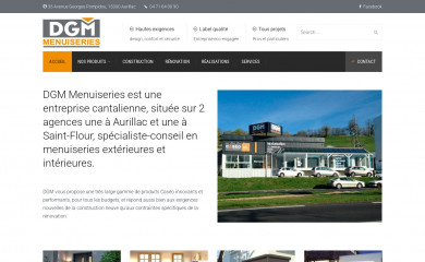 dgm-menuiseries.com screenshot