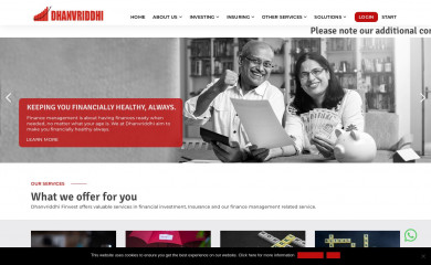 dhanvriddhi.in screenshot