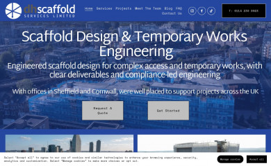 dhscaffoldservices.co.uk screenshot