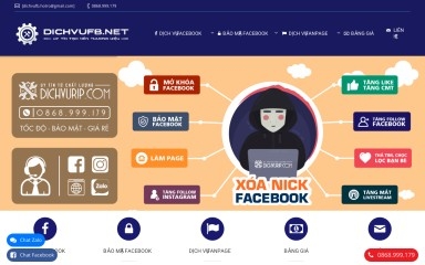 dichvufb.net screenshot